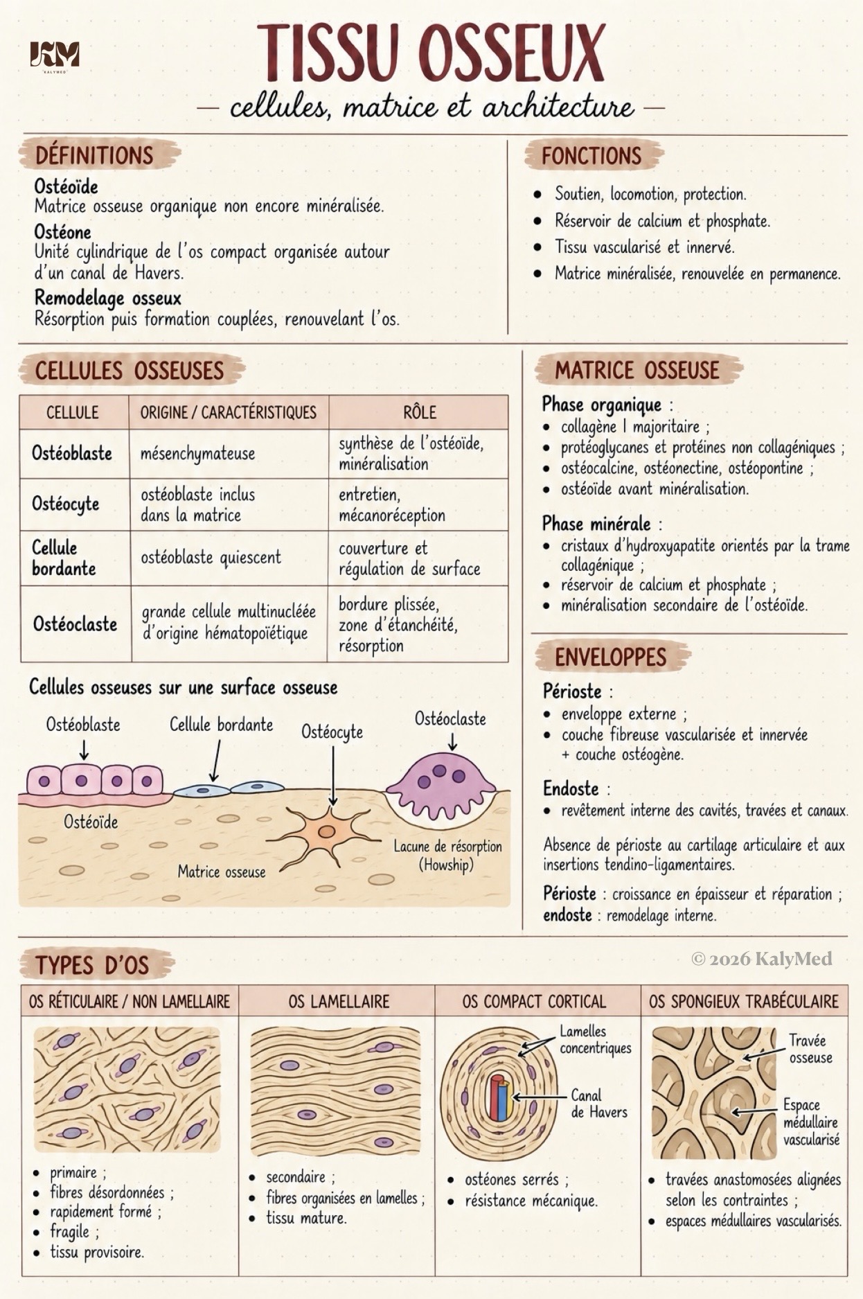 Première page — Tissus cartilagineux et osseux