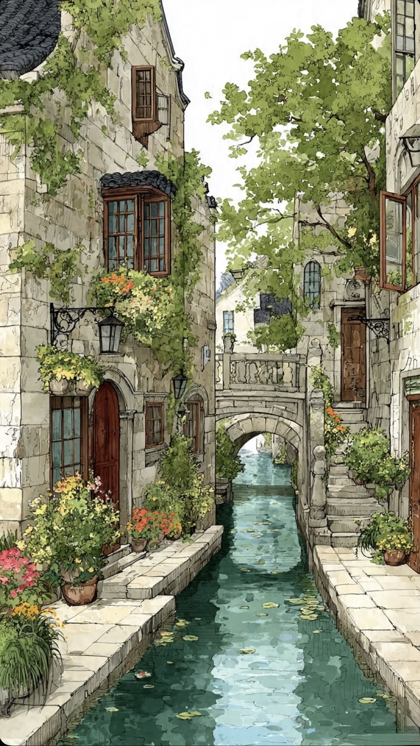Le village au fil de l’eau